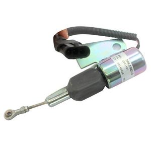 Solenoide de Parada Motor 12V CUMMINS, FORD, VW CAMINHÕES, CASE, CUMMINS 12V COM PONTEIRA LISA (3921978, 3918600, TJG130805, 3918343)