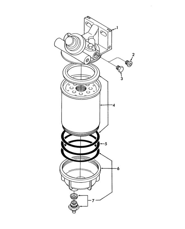 Cebador Porta Filtro de Combustible RACOR CNH CASE-NEW HOLLAND TC59, TR98, TR87, TR88 COM BOMBA DE SANGRIA E FILTRO ORIGINAL PARKER R60 PARA 60 GALÕES/ HORA E ADAPTADORES DE ROSCA M14-M16 (87800854) FH121-120LMB